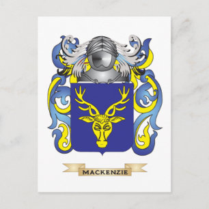 Cartão Postal Casaco de Armas MacKenzie (Crest Familiar)