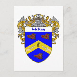 Cartão Postal Casaco de Armas McKay (Mantled)