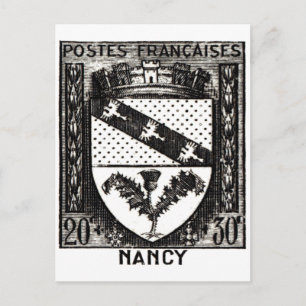 Cartão Postal Casaco de Armas, Nancy França