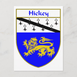 Cartão Postal Casaco de Armas/Proteção da Família Hickey