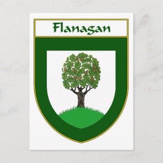 Cartão Postal Casaco de Armas/Proteção Familiar Flanagan