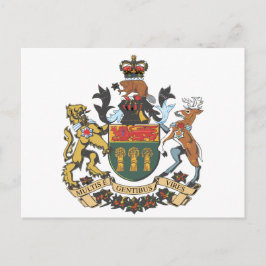 Cartão Postal Casaco de Armas Saskatchewan (Canadá)