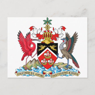 Cartão Postal Casaco de Armas Trinidad e Tobago