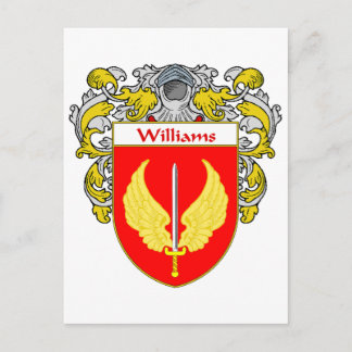 Cartão Postal Casaco de Armas Williams (Mantled)