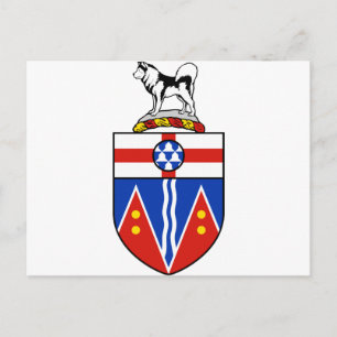 Cartão Postal Casaco de Armas Yukon
