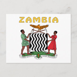 Cartão Postal Casaco De Armas Zâmbia