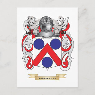 Cartão Postal Casaco de Braços Baskerville (Crest Familiar)