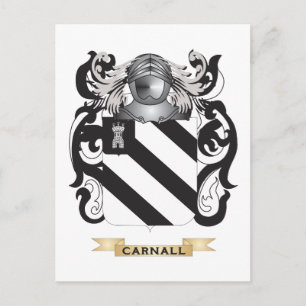 Cartão Postal Casaco de Braços Carnall (Crest Familiar)