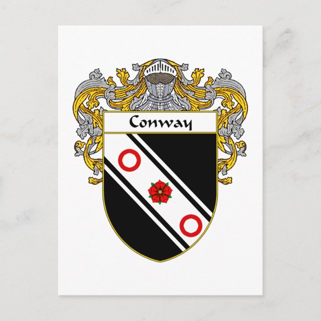 Cartão Postal Casaco de Braços de Conway (Mantled) (Frente)
