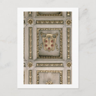 Cartão Postal Casaco de braços de Medici, do soffit da igreja