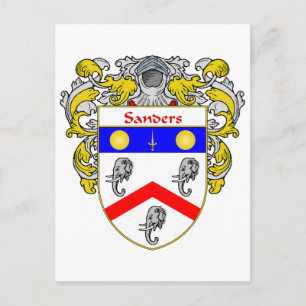 Cartão Postal Casaco de Braços de Sanders (Mantled)