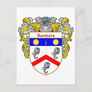 Cartão Postal Casaco de Braços de Sanders (Mantled)