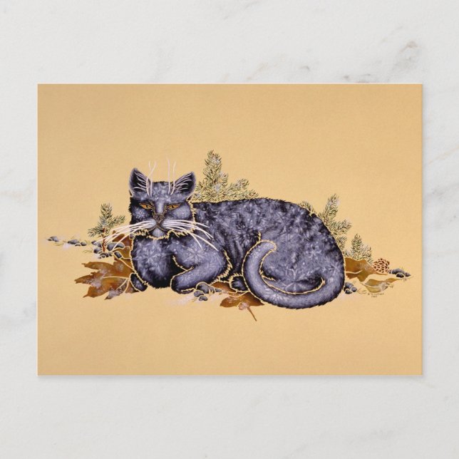 Cartão Postal Casaco de inverno (Frente)