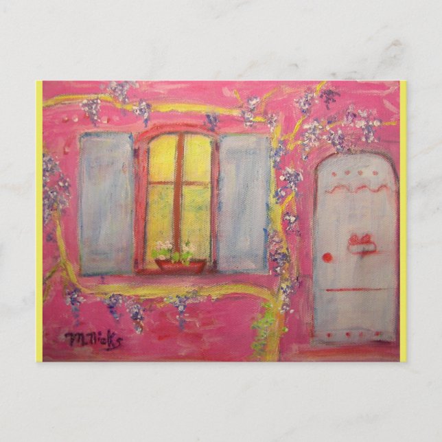 Cartão Postal casaco de wisteria (Frente)