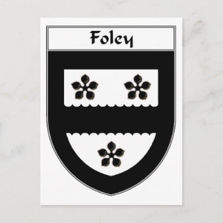 Cartão Postal Casaco Foley de Armas/Proteção Familiar