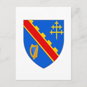 Cartão Postal Casaco Oficial Arms Armagh Heraldry Símbolo Irlan