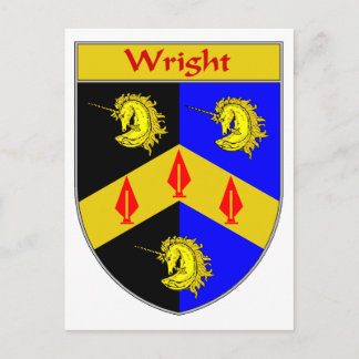 Cartão Postal Casaco Wright de Armas/Proteção Familiar