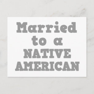 CARTÃO POSTAL CASADA COM UM NATIVE AMERICANO