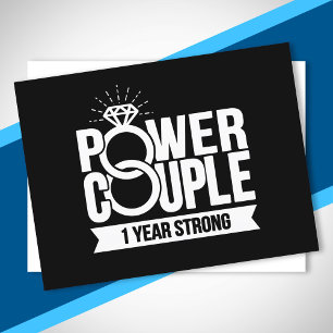 Cartão Postal Casados 1 Ano Fortes Casais 1º Aniversário