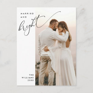 Cartão Postal Casados e Radiantes, Foto de Férias com Roteiro Mo