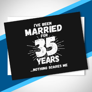 Cartão Postal Casais Casados 35 Anos Engraçado 35º Aniversário