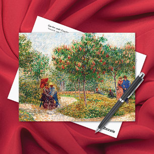 Cartão Postal Casais de Corte de Jardim Vincent van Gogh