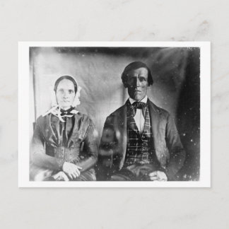 Cartão Postal Casal 1840 de Sentado e Mulher