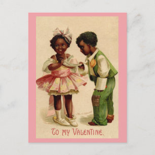 Cartão Postal Casal americano Vintage