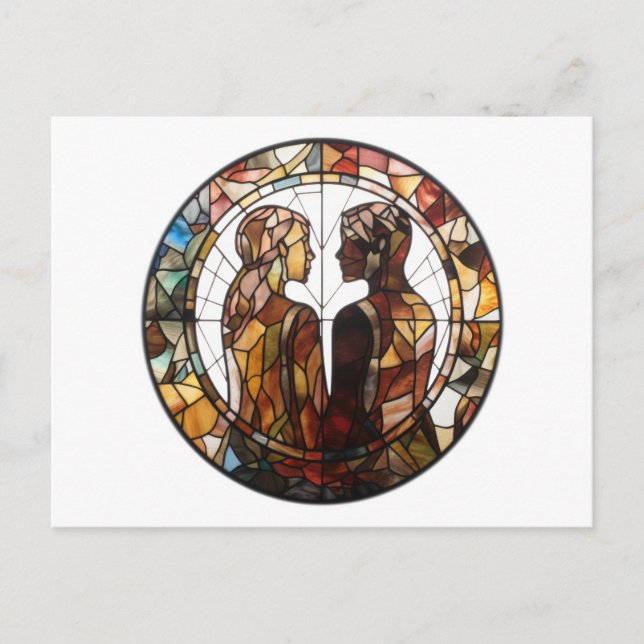 Cartão Postal Casal apaixonado (Frente)