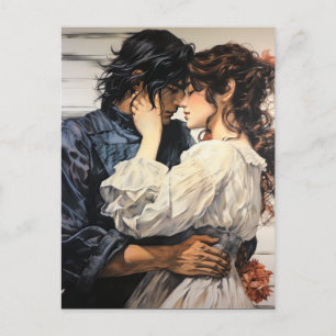 Cartão Postal Casal Asiático Adorável