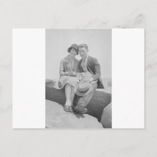 Cartão Postal casal da década de 1930