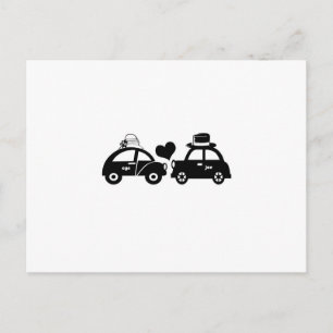 Cartão Postal Casal de carro bonito