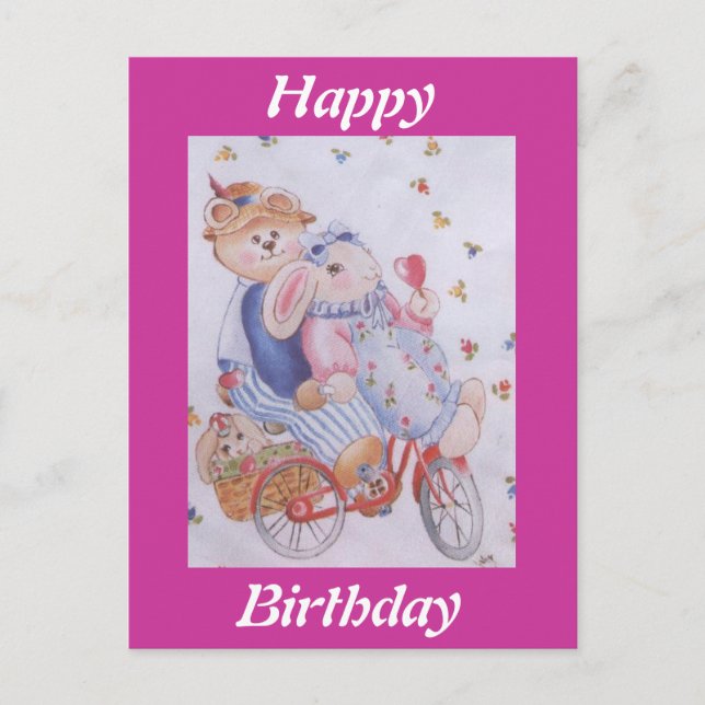 CARTÃO POSTAL CASAL DE COELHOS DE REFRIGERAÇÃO (Frente)