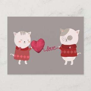 Cartão Postal Casal de desenho