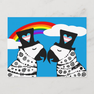 Cartão Postal Casal de peças de Gay transgênero