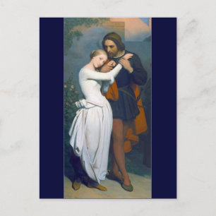 Cartão Postal Casal de Romance Medieval