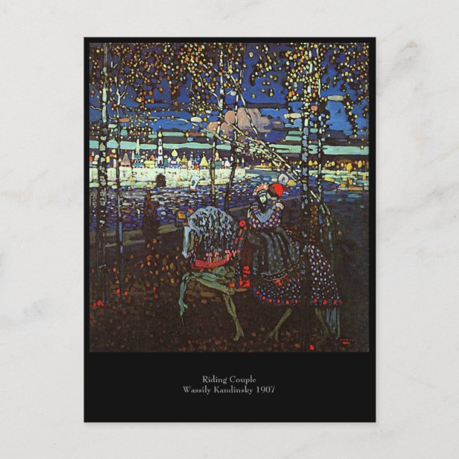 Cartão Postal Casal de Wassily Kandinsky 1907 (Frente)