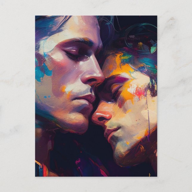 Cartão Postal Casal Gay (Frente)