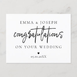 Cartão Postal Casal moderno de felicitação por chic personalizad