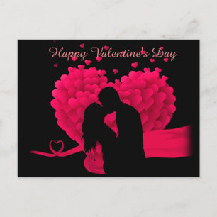 Cartão Postal Casal no Feliz dia de os namorados do Amor