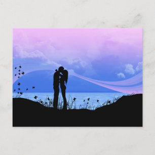 Cartão Postal Casal Romântico