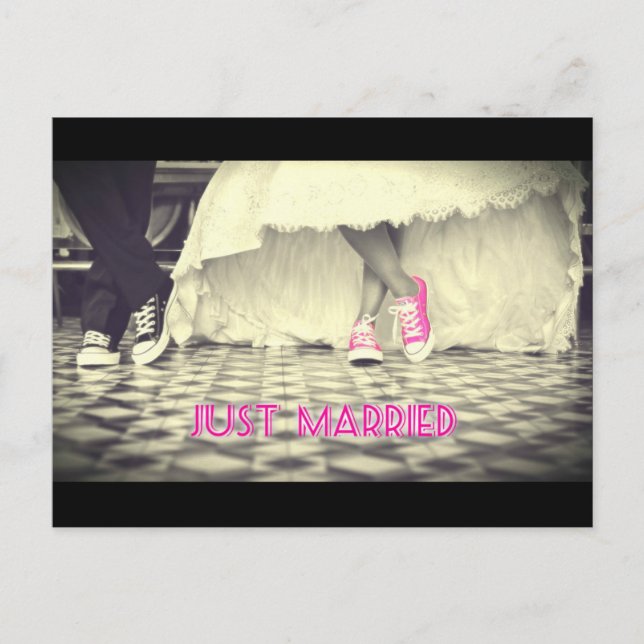 Cartão Postal Casal Wedding em um comensal retro do anos 50 do (Frente)