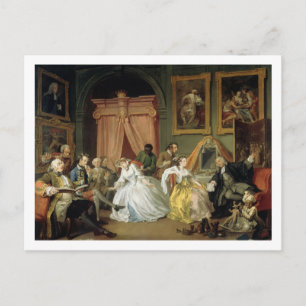 Cartão Postal Casamento a la Mode: IV, The Toilette, c.1743 (óle