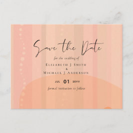 Cartão Postal Casamento Abstrato Moderno Japandi Escandinavo