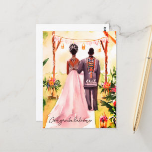 Cartão Postal Casamento afro-americano