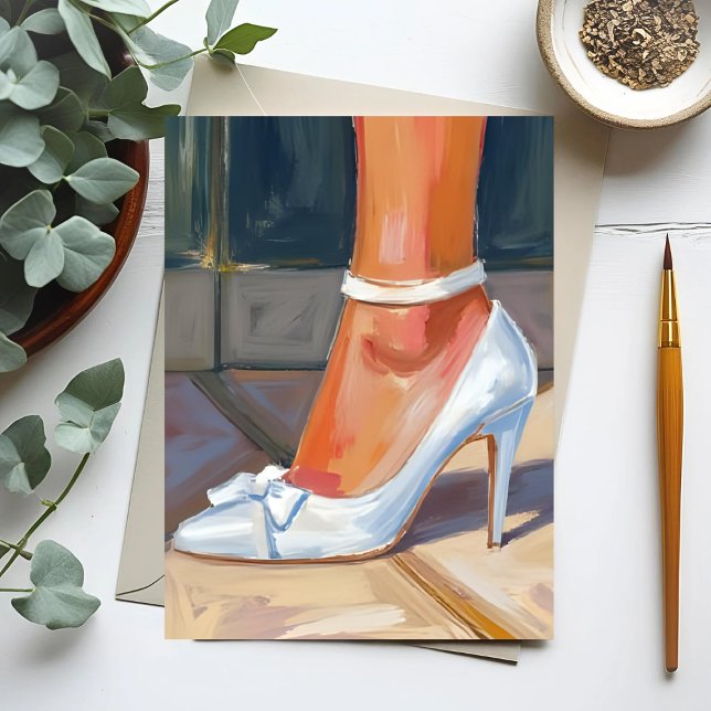 Cartão Postal Casamento Bridal Heels (Criador carregado)