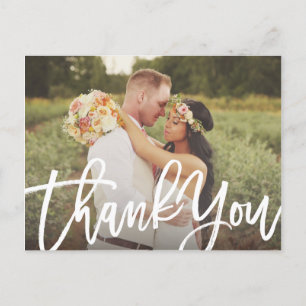 Cartão Postal Casamento Bruto Obrigado Cartão-Postal