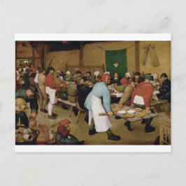 Cartão Postal Casamento camponês de Pieter Bruegel, o Velho