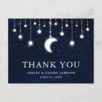Casamento Celestial Céu Lua Estrelas Luzes Obrigad