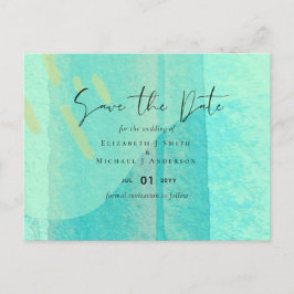 Cartão Postal Casamento com Abstrato moderno japonês escandinavo